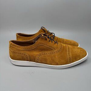 Allen Edmonds 5100 Strand Oxford Cap Toe Dress Sneaker 10.5D Gold Brown New